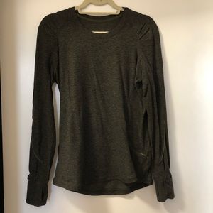 Lululemon Heather-Olive Long Sleeve